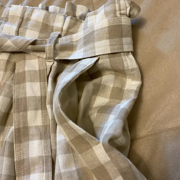 New Day Linen Paperbag Shorts With Belt - Picture 6 of 8